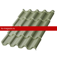 Металлочерепица МеталлПрофиль Монтерроса-S (PURETAN-20-RR11-0.5) /1 кв.м./