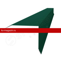 Планка торцевая 135х145х2000 Stynergy (Стинержи) (CORUNDUM50-RAL6005-0.5) /1 шт/