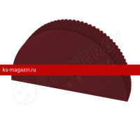 Заглушка к полукруглому коньку большому простая Stynergy (CORUNDUM50-RAL3005-0.5)