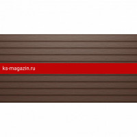 Сайдинг Aquasystem (Аквасистем) Скандинавская доска узкая двойная PE MATT RAL 8017 /1 шт/