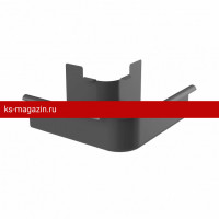 Galeco (Галеко) STAL2 125/80 Угол внешний 90гр. Графит RAL 7015 (RR23) /1 шт/