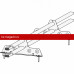 Снегозадержатель ROOFsystems ELITE 40*20 (овал), 1,2м NEXT Т-обр. опора RAL 6005