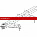 Снегозадержатель ROOFsystems ELITE 40*20 (овал), 1,2м NEXT Т-обр. опора RAL 6005
