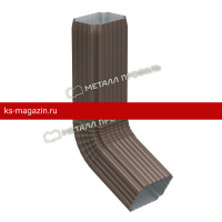 Металл Профиль Бюджет Труба водосточная 76х102х1000 с коленом (RR32) /1 шт/