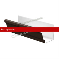 Металл Профиль Бюджет Желоб водосточный 120х86х3000 (8017) /1 шт/