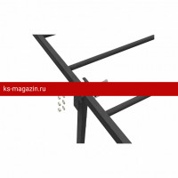 Стеновой кронштейн BORGE для пожарной лестницы, 600мм, оцинк., сигнально-серый (RAL 7004)