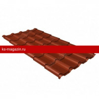 Металлочерепица Grand Line (Гранд Лайн) камея 0,5 Satin RAL 8004 /1 кв.м./