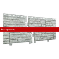 Панель фасадная UPLAST (Ю-Пласт) STONE-HOUSE Сланец (Светло-серый) (с дв. замк) / панель/