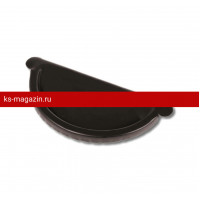 Заглушка желоба Металл Профиль Престиж 150/100 (RR 32, коричневый) /1 шт/