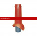 Выход канализации Krovent (Кровент) Pipe-VT 110/125 (Красный) /1 шт/