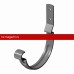 Карнизный крюк короткий Docke (Дёке) STAL PREMIUM 125/90 (Графит RAL7024) /1 шт/