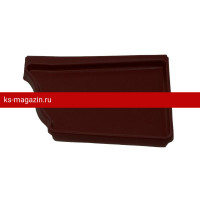 Заглушка правая Matt 127мм Grand Line (Гранд Лайн) Vortex Matt 127/102 (RAL 8017) /1 шт/