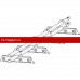 Снегозадержатель ROOFsystems PROMO ZN 40*20(овал), 3м NEXT ФАЛЬЦ 3 опоры Т-обр RAL 8004