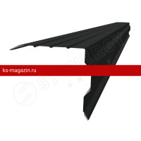 Планка торцевая фигурная 90х115х2000 Stynergy (Стинержи) (CORUNDUM50-9005-0.5) /1 шт/