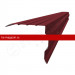 Планка торцевая фигурная 90х115х2000 Stynergy (Стинержи) (CORUNDUM50-RAL3005-0.5) /1 шт/