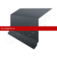 Планка примыкания в штробу 15х33х20х2000 Stynergy (Стинержи) (Стальной Кашемир Matt-7024-0.5) /1 шт/
