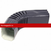 Колено прямоугольное Matt Grand Line (Гранд Лайн) Vortex Matt 127/102 (RAL 7024) /1 шт/