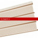 Софит Mitten (Миттен) O.P. Select Triple 4 перфорированный (Sandalwood) /1 шт/