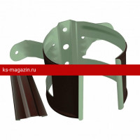 Кронштейн трубы на дерево Optima Matt 90мм RAL 8017