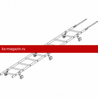Лестница кровельная ROOFsystems PRESTIGE ZN400 3м Фальц RAL 3005