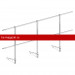 Перила к мостику кровельному ROOFsystems PRESTIGE H-900 3м RAL 8017