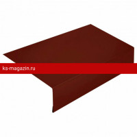 Карнизная планка 65х100 L=2м РЕ RAL 3009 (Фартук S14 new) /1 шт/