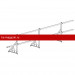 Ограждение ROOFsystems PROMO ZN 40х20 (овал) H-600/3,0м 2 трубы NEXT RAL7024