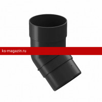 Колено 45 гр Docke PREMIUM 125/85 мм (Графит) /1 шт/