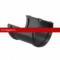 Соединитель желобов Docke PREMIUM 125/85 мм (Графит) /1 шт/