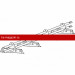 Снегозадержатель ROOFsystems ELITE 40*20 (овал), 3м NEXT ФАЛЬЦ 3 опоры Т-обр. RAL 8017