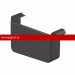 Galeco (Галеко) STAL2 125/80 Заглушка левая Черный RAL 9005 (RR33) /1 шт/