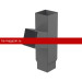 Galeco (Галеко) STAL2 125/80 Тройник 72гр. Графит RAL 7015 (RR23) /1 шт/