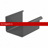 Galeco (Галеко) STAL2 125/80 Желоб водосточный 4м Графит RAL 7015 (RR23) /1 шт/