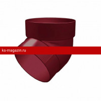 Колено трубы 67 Grand Line (Гранд Лайн) ПВХ Standart 120/87 (Бордо) /1 шт/