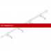Снегозадержатель ROOFsystems ECONOM d25(круг), 3м, м/ч 4 опоры (треугольн.) RAL 8017