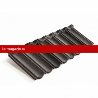 Композитная черепица Metrotile (Метротайл) MetroBond (Сланцево-Серый) /лист/