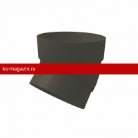 Колено трубы 45 Grand Line (Гранд Лайн) ПВХ Standart 120/87 (Графит) /1 шт/