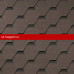 QUIET TILE Гибкая черепица Shadow Темное дерево 3м2
