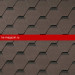 QUIET TILE Гибкая черепица Shadow Темное дерево 3м2