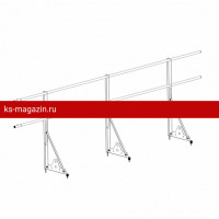 Ограждение ROOFsystems ECONOM d-25 (круг) H-600/3,0м NEXT ТУ (Т-обр. Опора) RAL3005