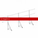 Ограждение ROOFsystems ECONOM d-25 (круг) H-600/3,0м NEXT ТУ (Т-обр. Опора) RAL3005