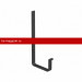 Galeco (Галеко) STAL2 125/80 Кронштейн длинный Черный RAL 9005 (RR33) /1 шт/