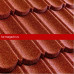 Композитная черепица Metrotile (Метротайл) MetroBond (Красный) /лист/