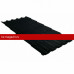 Металлочерепица квинта плюс 0,5 Satin Matt TX RAL 9005 черный