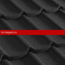 Композитная черепица Metrotile (Метротайл) MetroMistral (Черный) /лист/