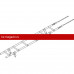 Лестница кровельная ROOFsystems PRESTIGE ZN400 1,2м Универ RAL 8019