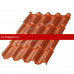 Металлочерепица МеталлПрофиль Монтерроса-M (AGNETA-03-Copper\Copper-0.5) /1 кв.м./