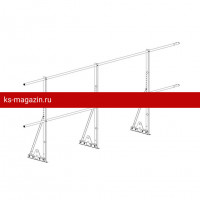 Ограждение ROOFsystems ECONOM d-25 (круг) H-1200/3,0м NEXT фальц ТУ (Т-обр. Опора) RAL7024
