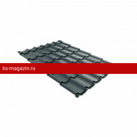 Металлочерепица классик 0,5 Satin Matt TX RAL 7016 антрацитово-серый