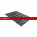 Металлочерепица классик 0,5 Satin Matt TX RAL 7016 антрацитово-серый